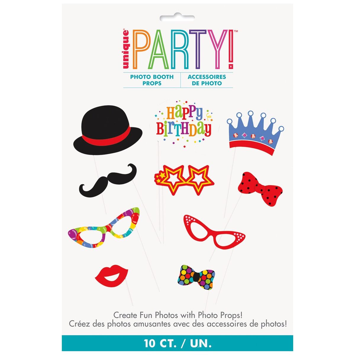 Selfie Photo Props - Happy Birthday - Dollars and Sense