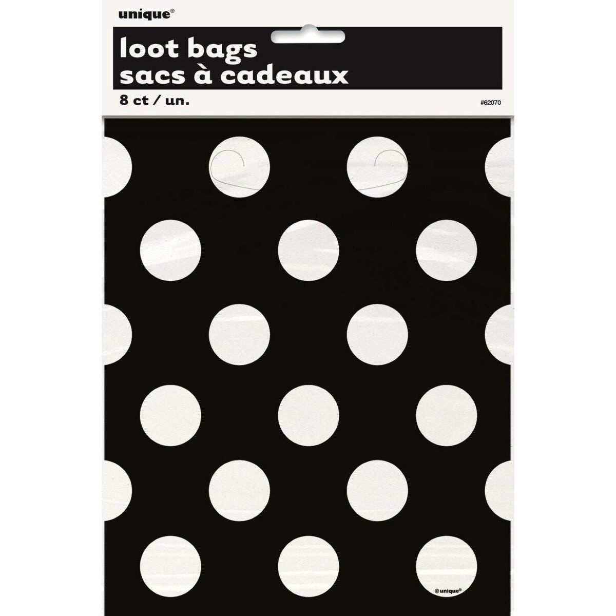Dots Loot Party Bags -Midnight Black - Dollars and Sense