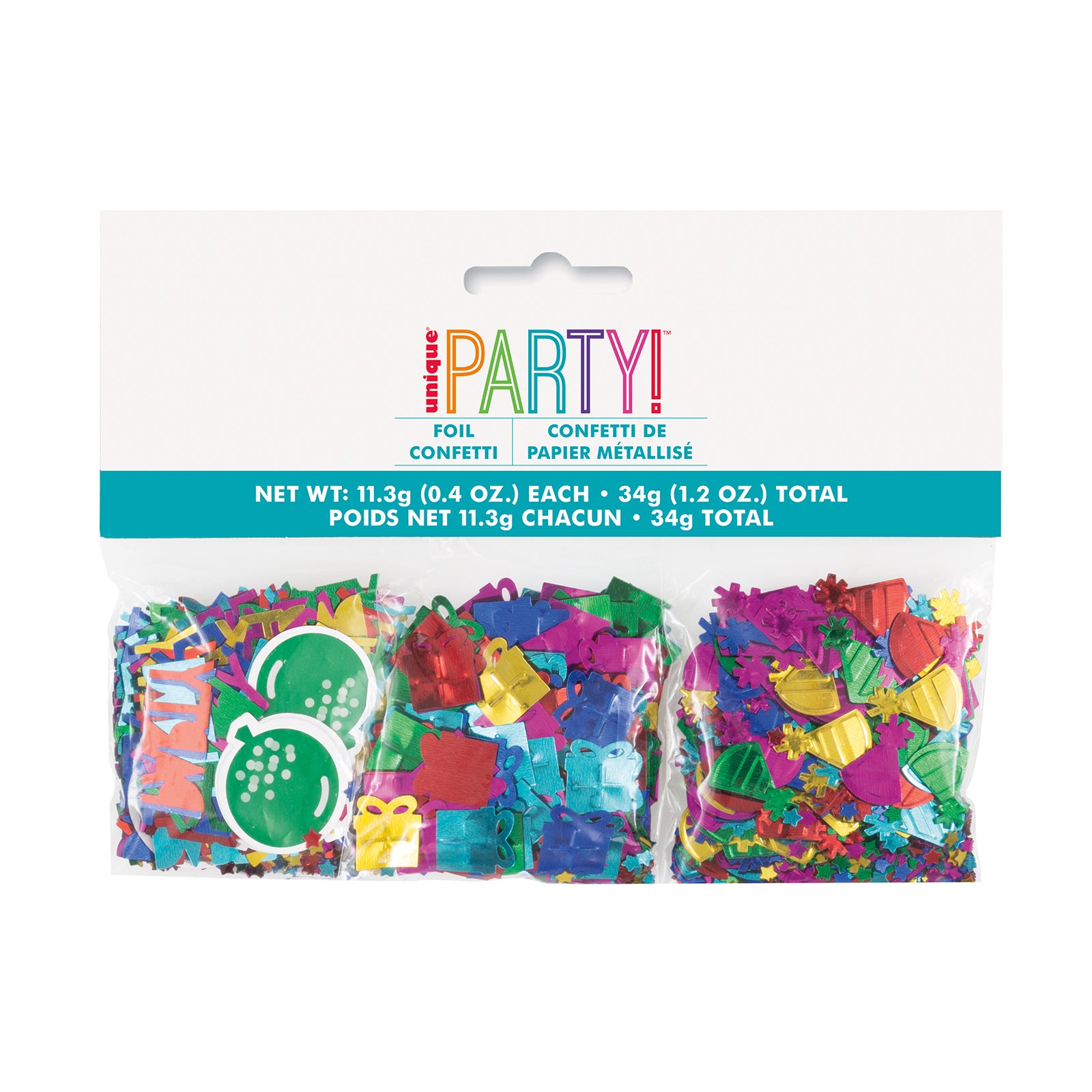 Birthday Foil Confetti - Multicoloured SKU 63399 - Dollars and Sense