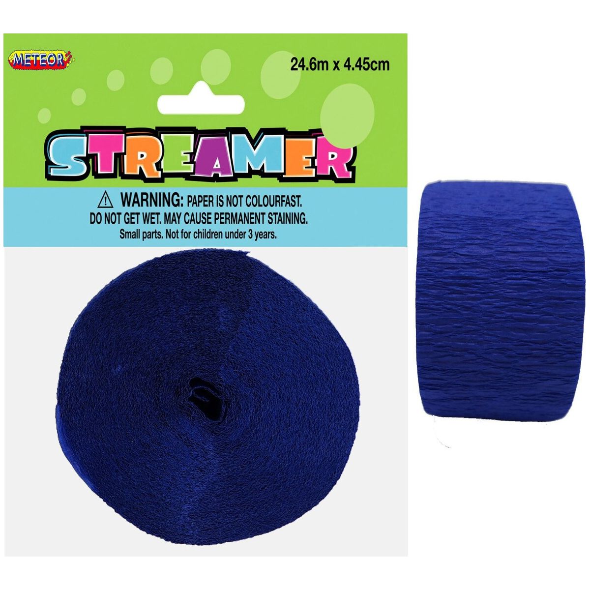 Crepe Streamers - True Navy Blue - Dollars and Sense