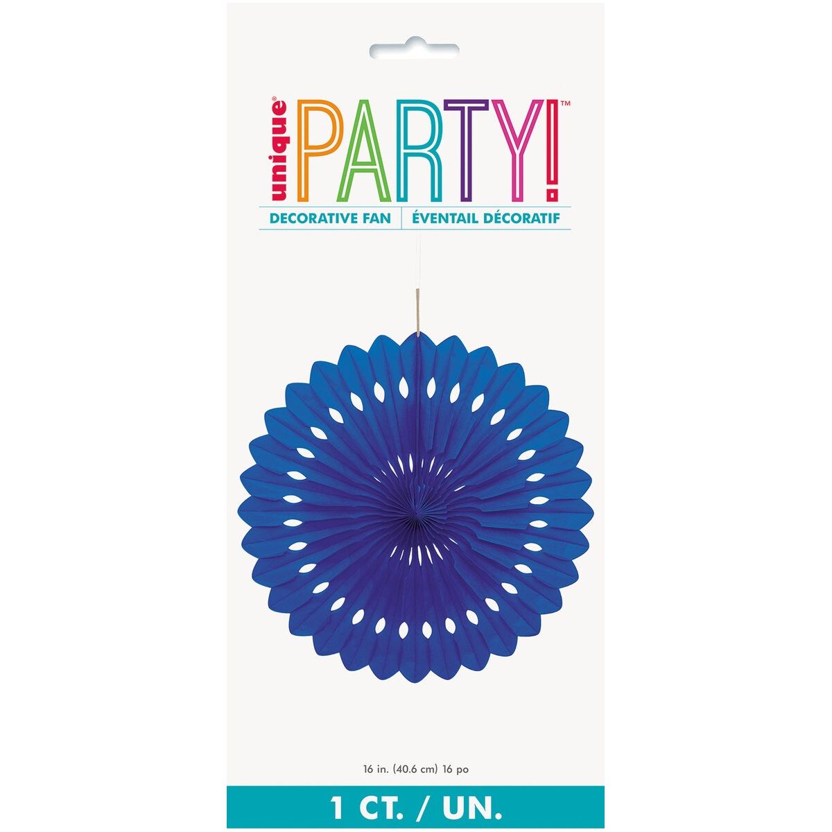 Decorative Fan - Royal Blue - Dollars and Sense