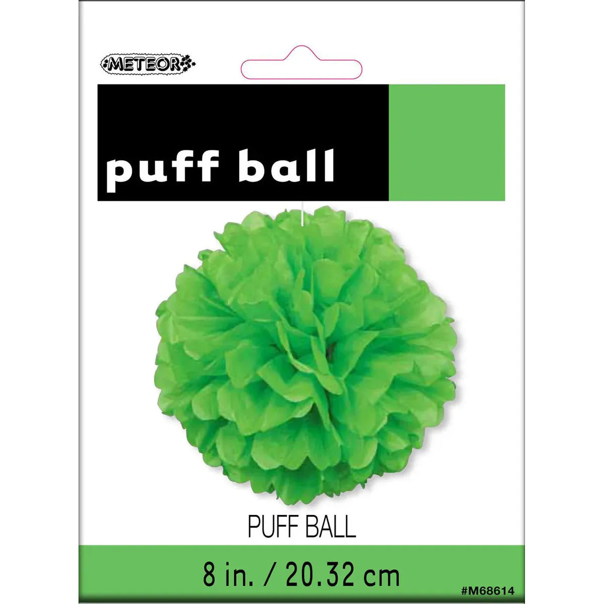 Decorative Puff Ball - Lime Green - Dollars and Sense