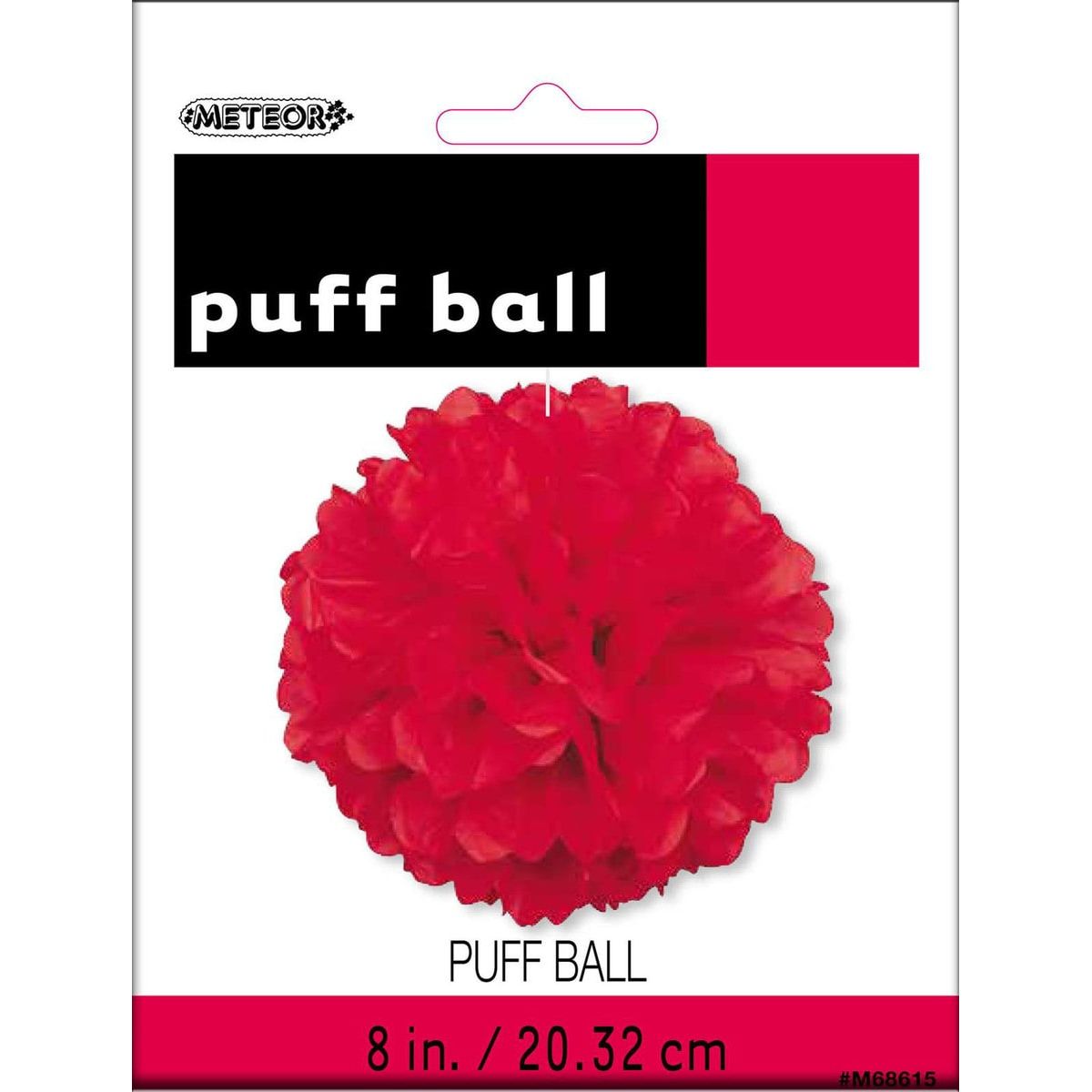 Decorative Puff Ball - Ruby Red - Dollars and Sense