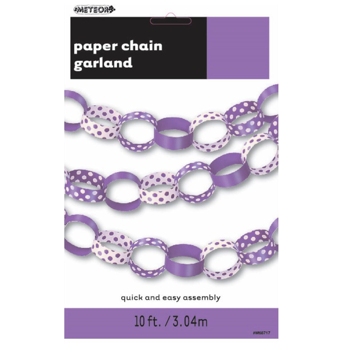 Dots Paper Chain - Pretty Purple - Dollars and Sense