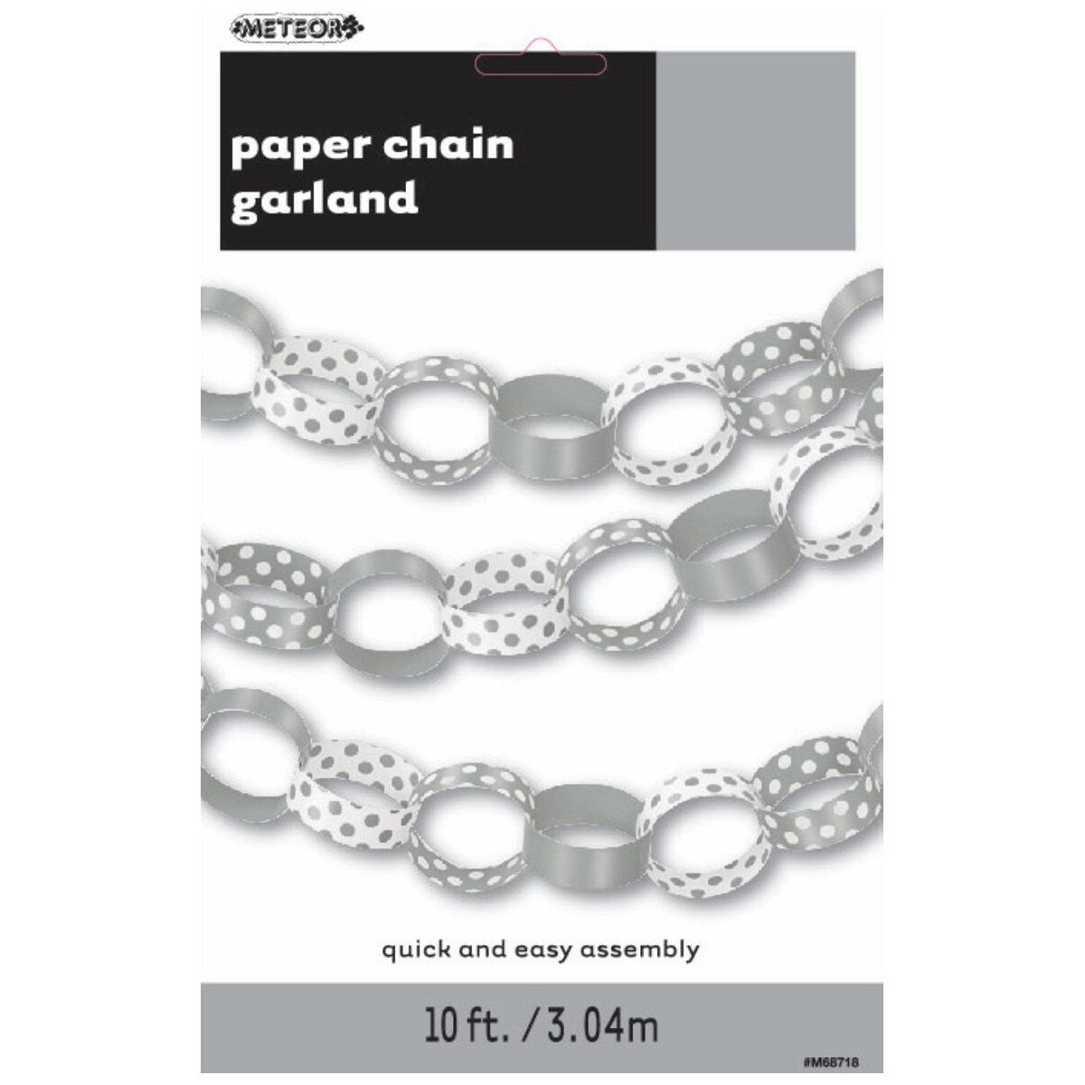 Dots Paper Chain - Silver - Dollars and Sense