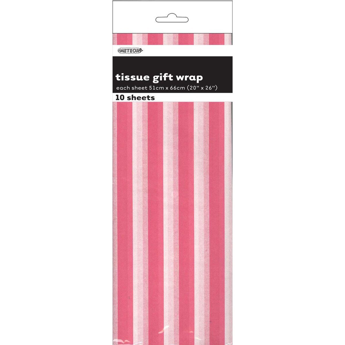 Stripes Tissue Sheets - Hot Pink - Dollars and Sense