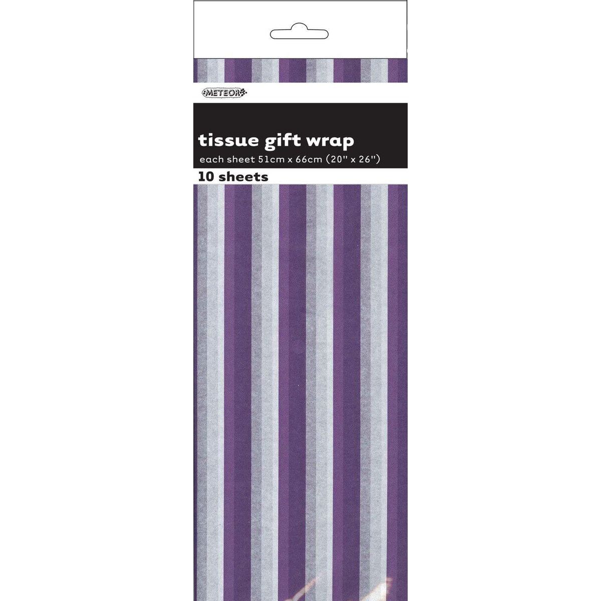 Stripes Tissue Sheets - Pretty Purple - Dollars and Sense