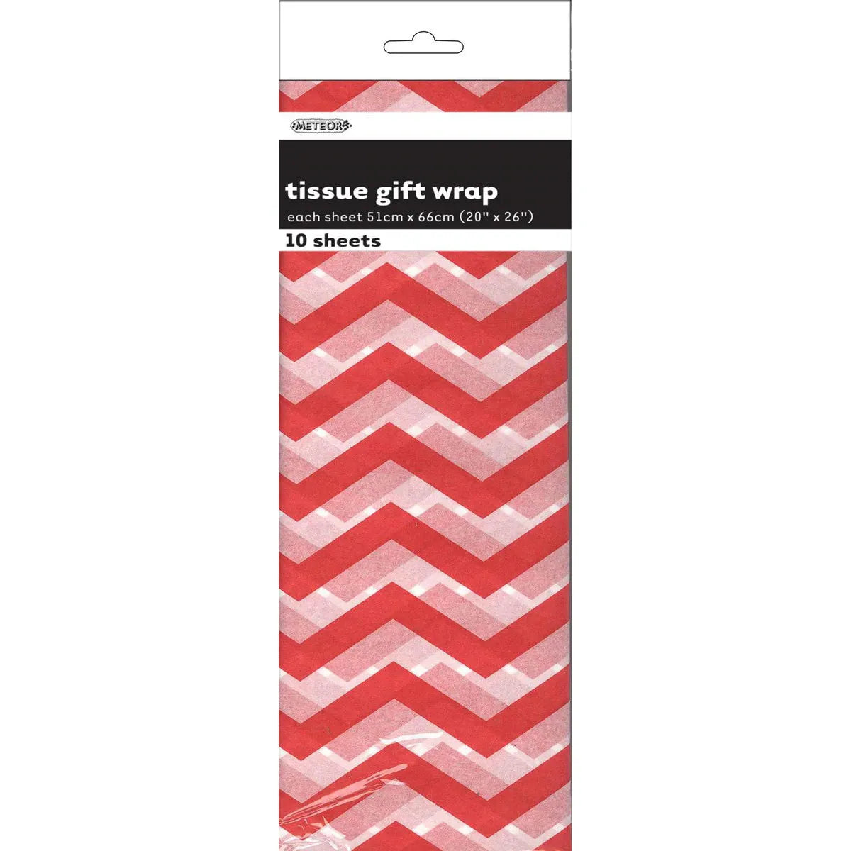 Chevron Tissue Sheets - Red - Dollars and Sense