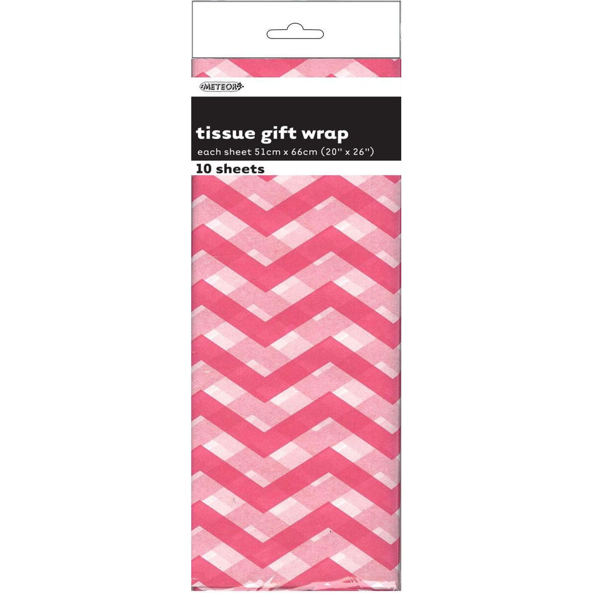Chevron Tissue Sheets - Hot Pink - Dollars and Sense