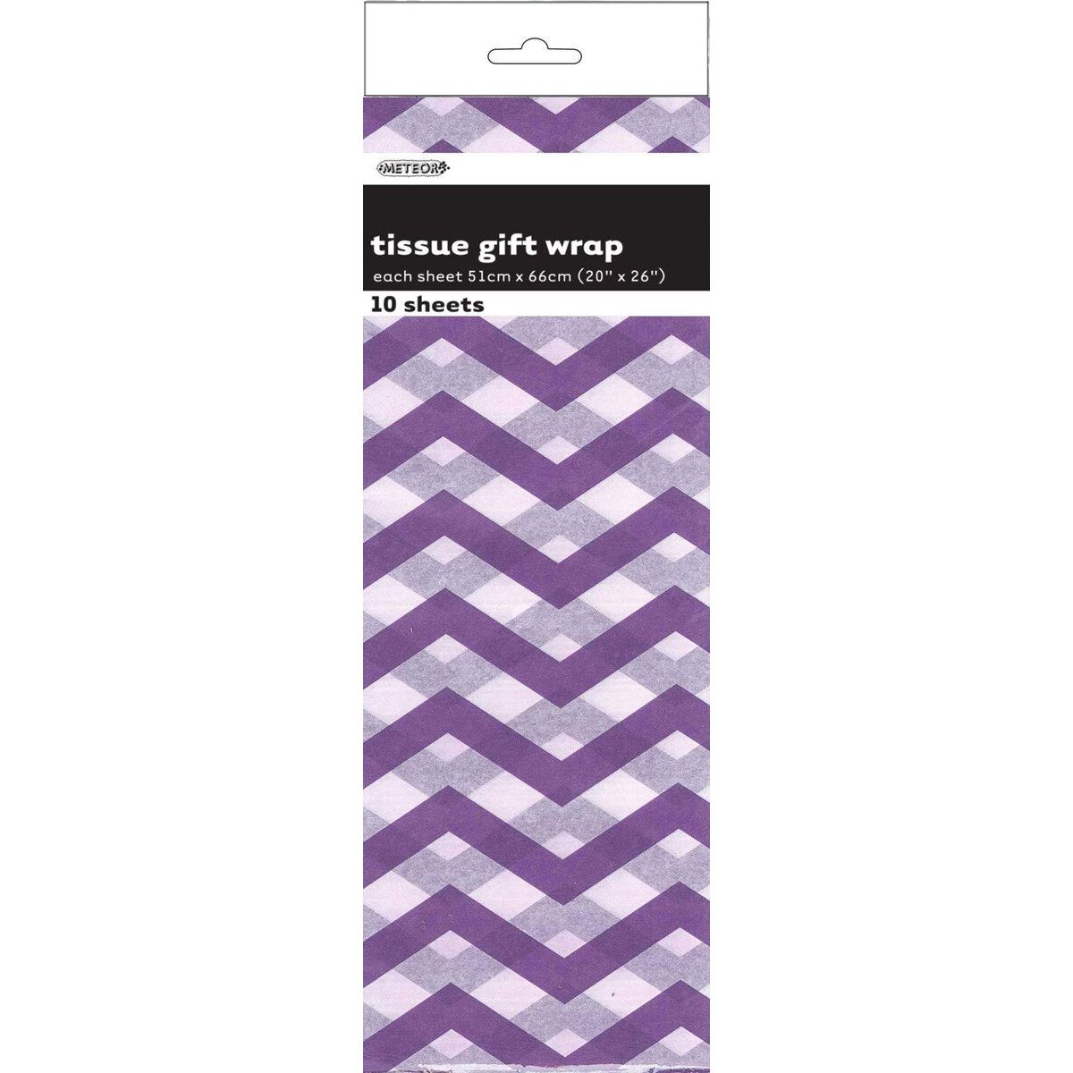 Chevron Tissue Sheets - Pretty Purple - Dollars and Sense