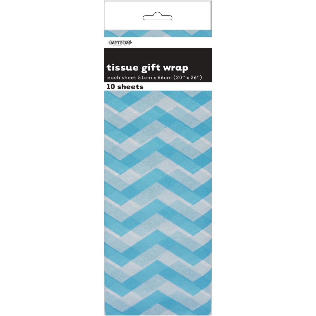 Chevron Tissue Sheets - Powder Blue - Dollars and Sense