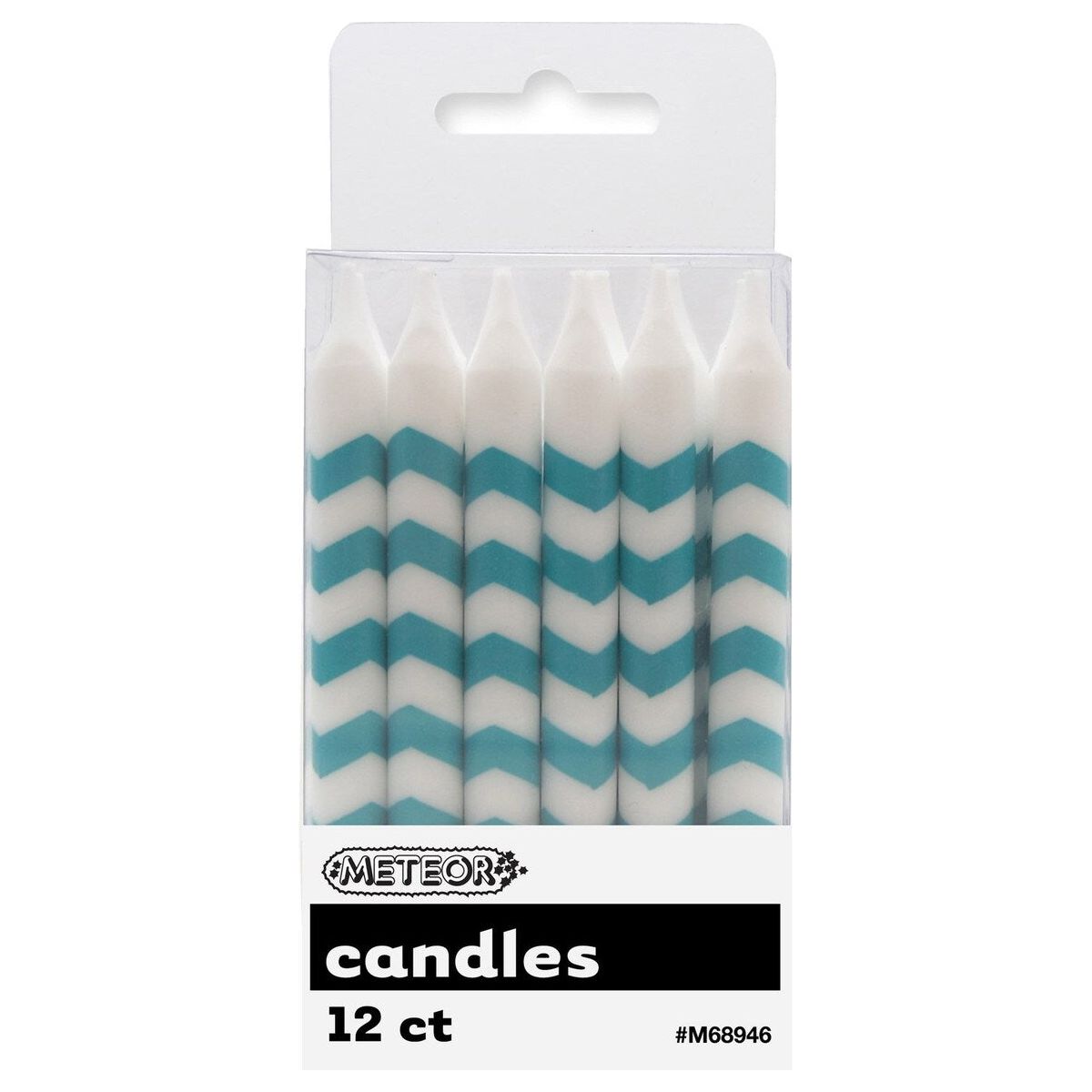 Chevron Birthday Candles - Caribbean Teal - Dollars and Sense
