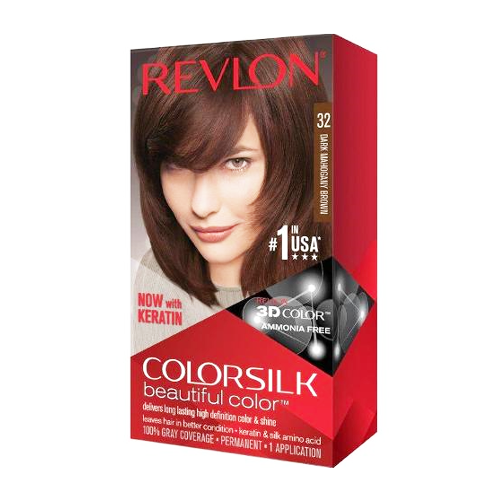 Revlon Colorsilk Hair Colour - Dark Mahogany Brown - Dollars and Sense