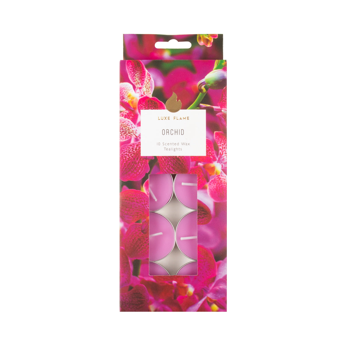 Orchid Scented Tealight Candles - 4 Hour - 10 Pack - Dollars and Sense