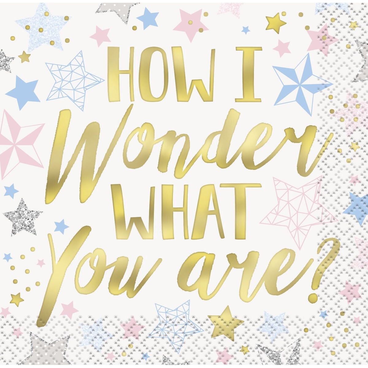 Beverage Napkins - Twinkle Star Wonder - Dollars and Sense