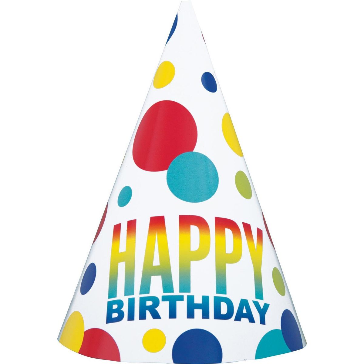 Party Hats - Rainbow Spots - Dollars and Sense