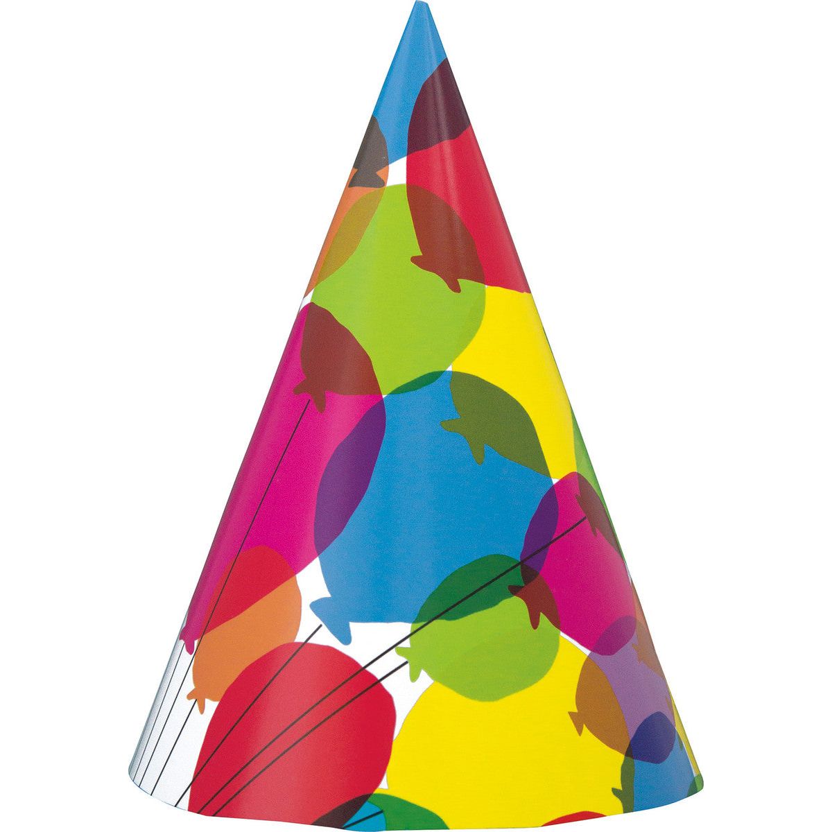 Blns & Rainbow 8 Party Hats