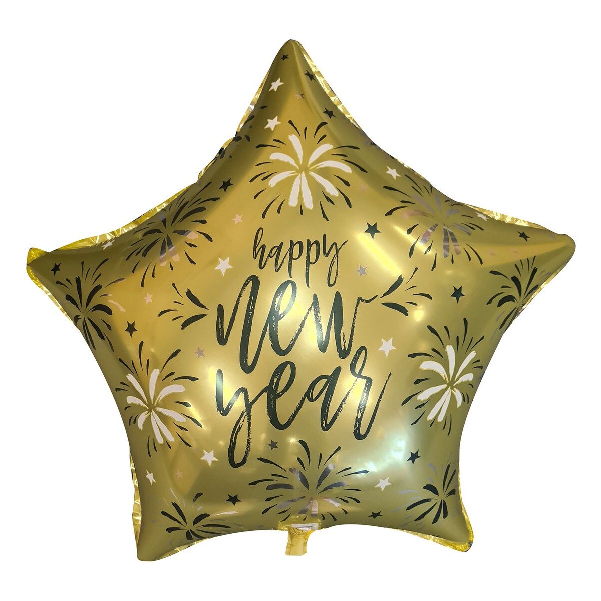 Happy New Year's Foil Balloon with Ribbon - Star - Dollars and Sense