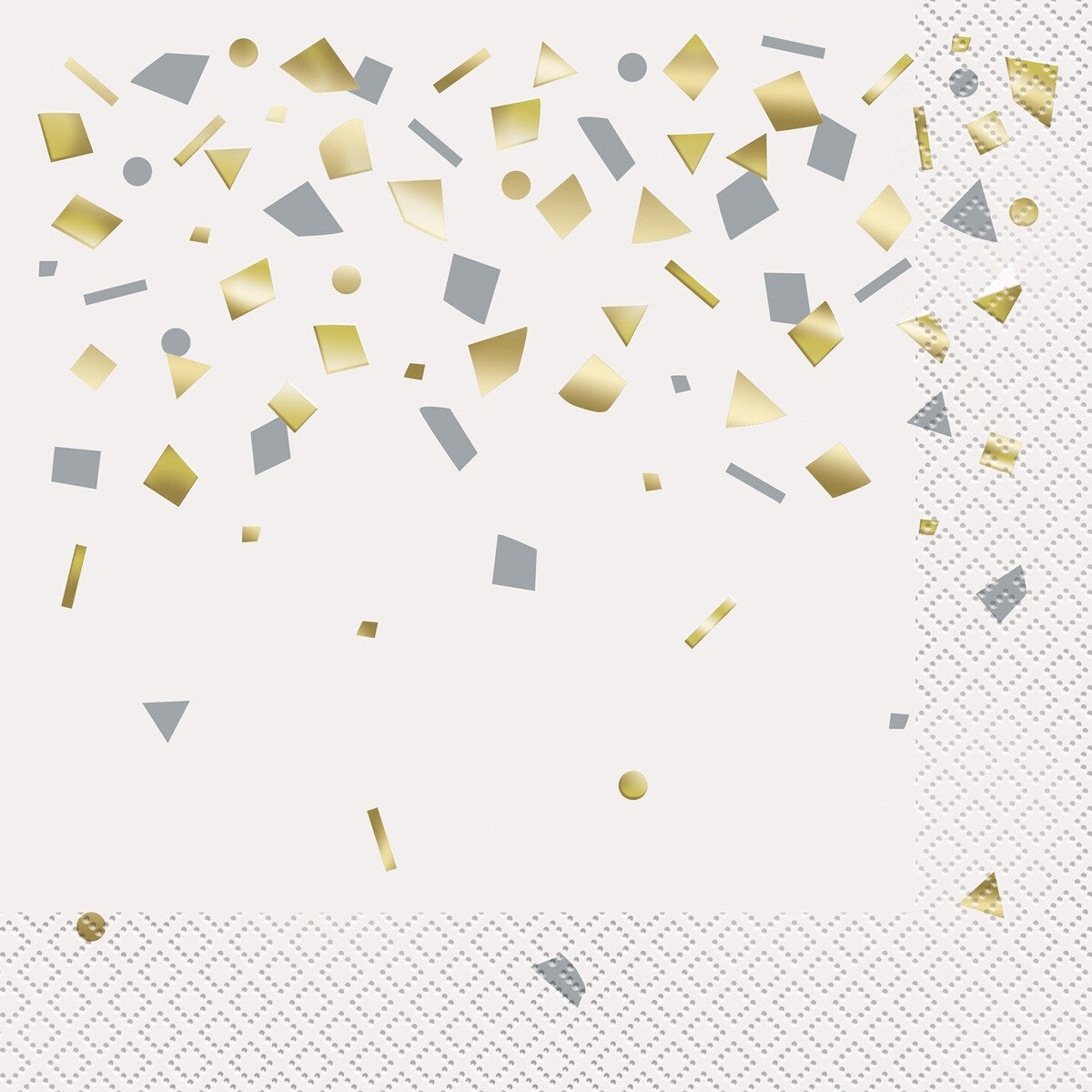 Celebrate Lunch Napkins - Gold Confetti - Dollars and Sense