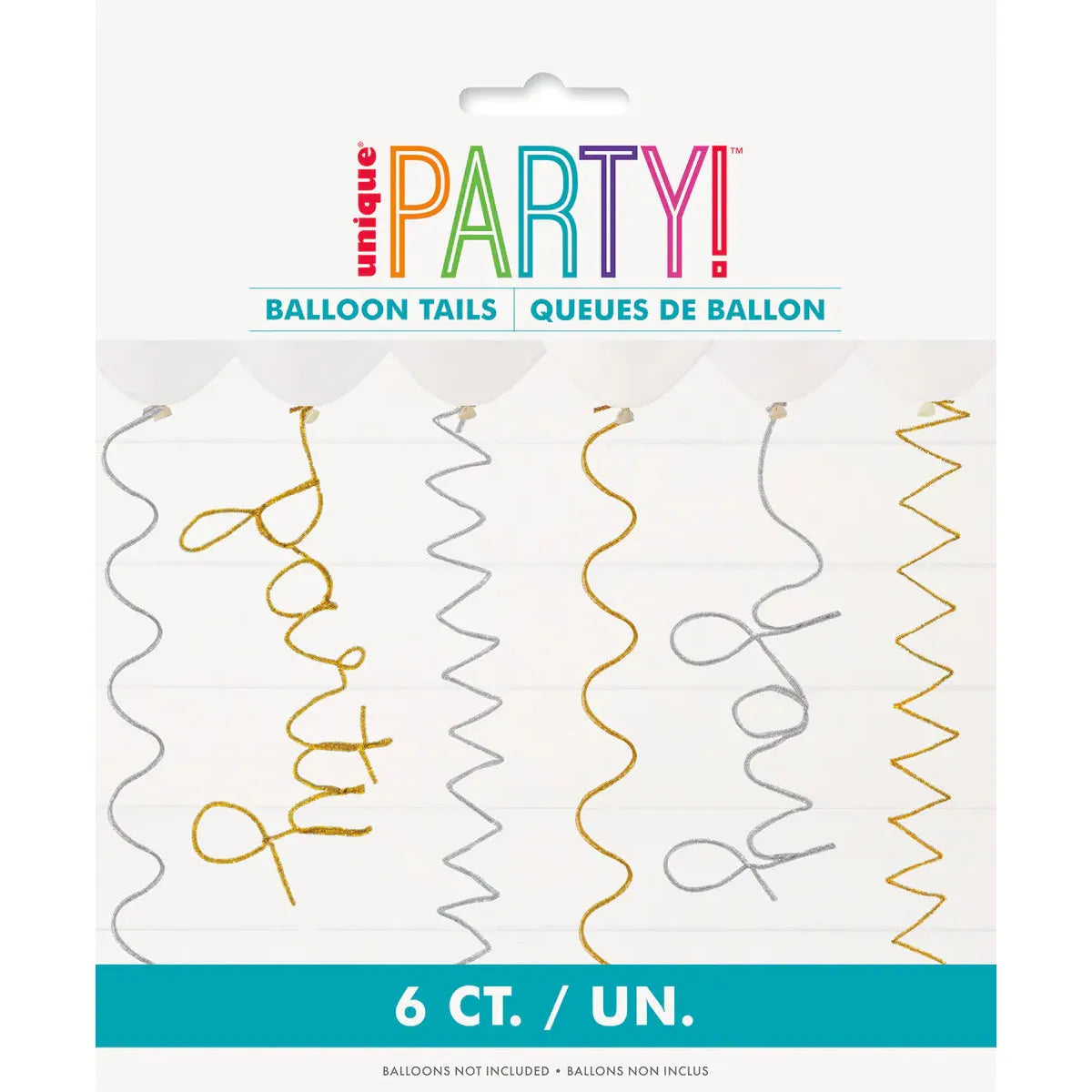 Pipe Cleaner Balloon Tails - Silver & Gold - Dollars and Sense