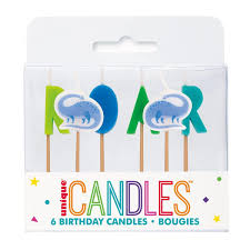 Birthday Candles - Roar Dinosaur - Dollars and Sense