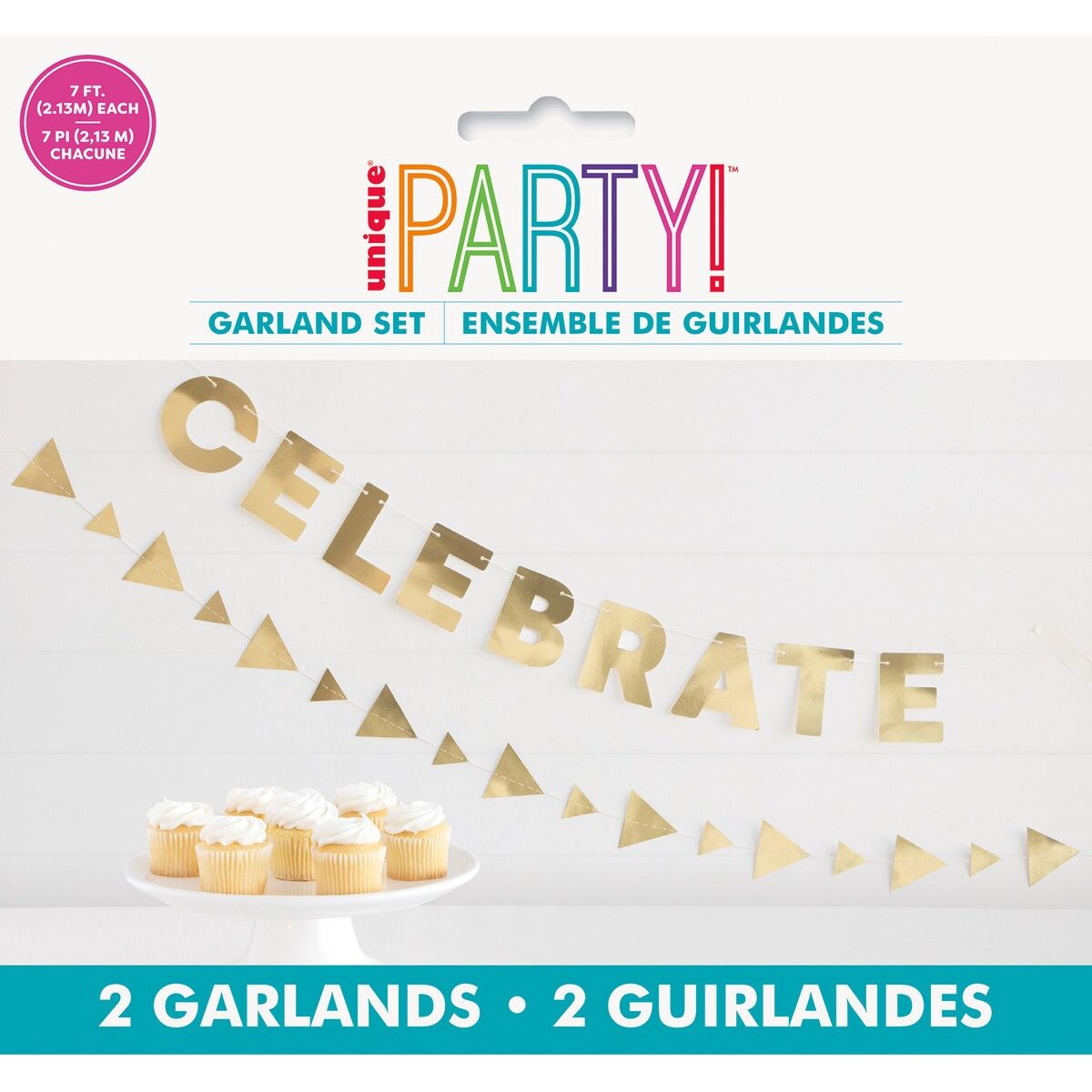 Celebrate Paper Garland Set - Gold - Dollars and Sense