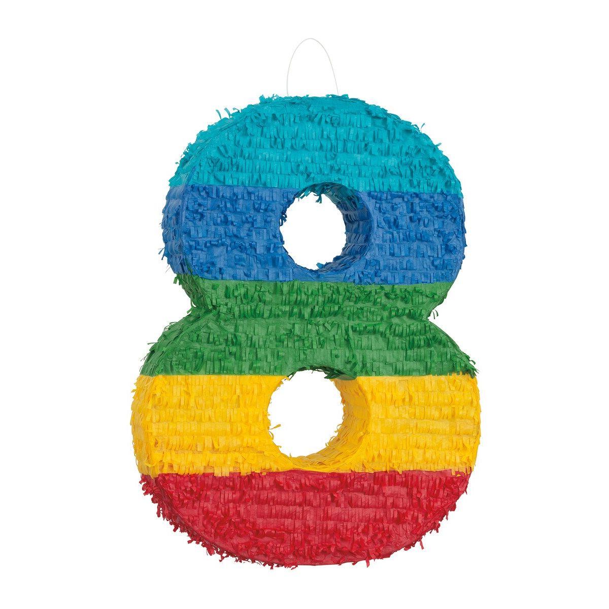 Piñata Numeral 8 - Rainbow - Dollars and Sense