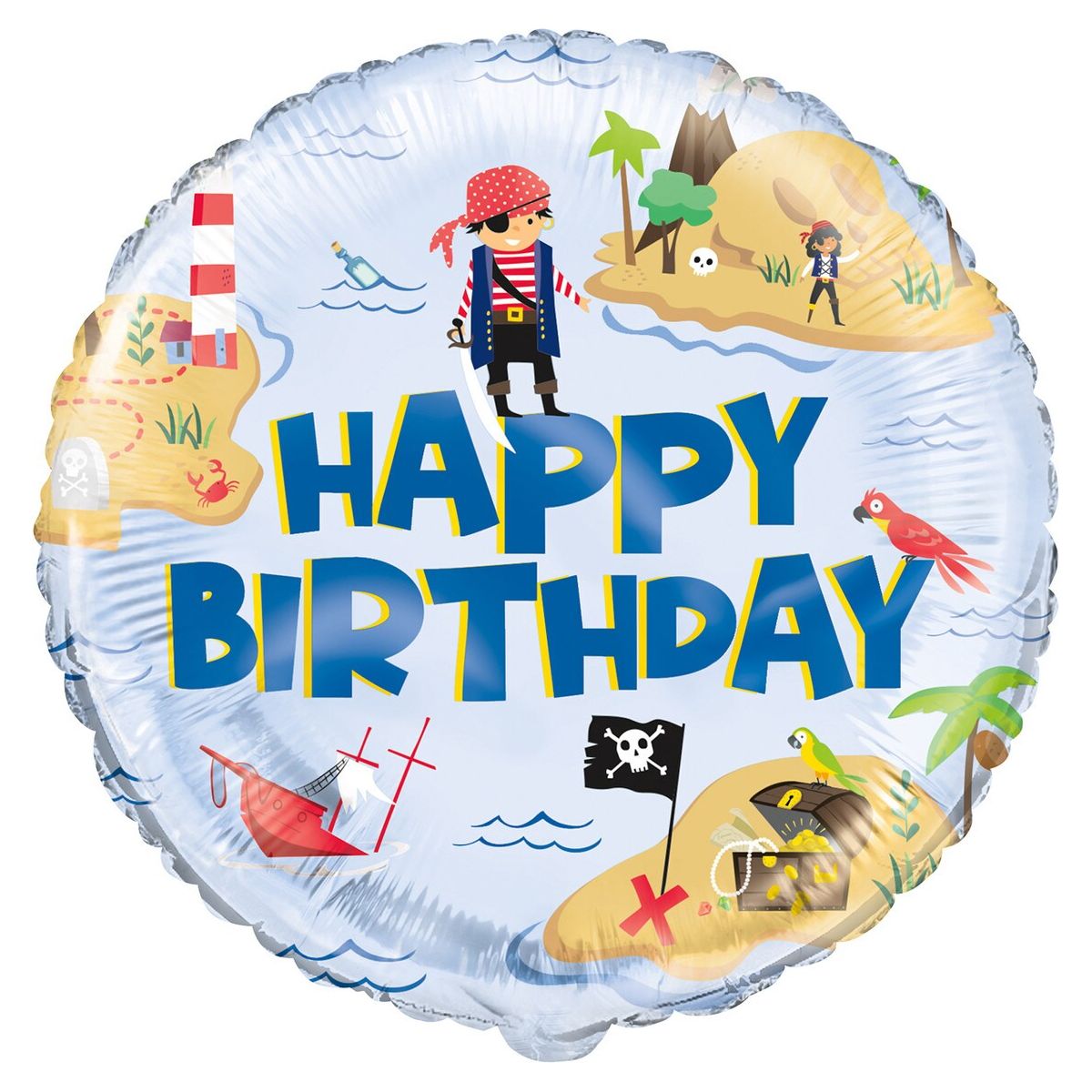 Foil Balloon - Ahoy Pirate - Dollars and Sense