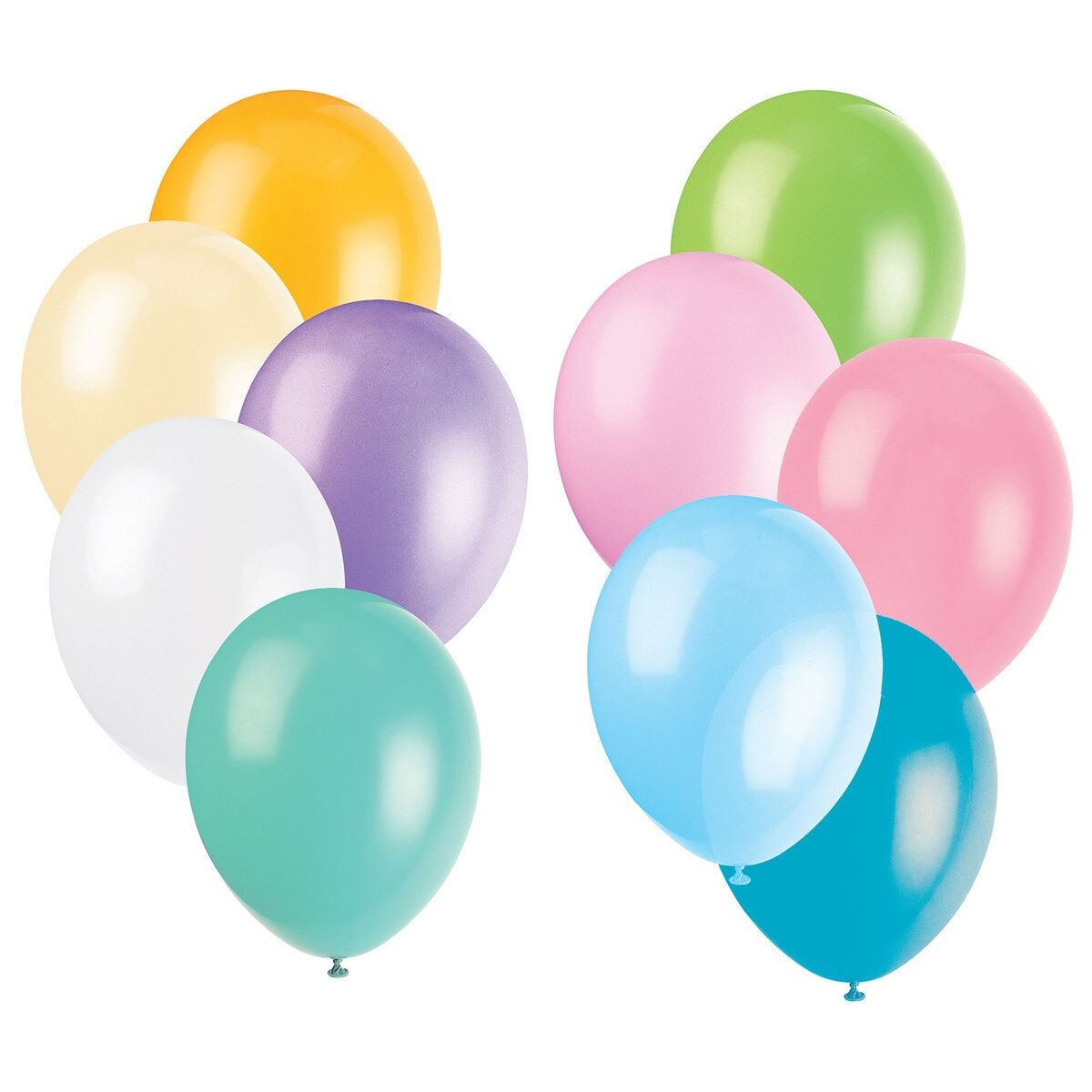 Decorator Latex Balloons - Assorted Pastel - Dollars and Sense