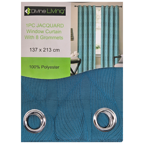Divine Living Curtain Jacquard - Myrtle Green - Dollars and Sense