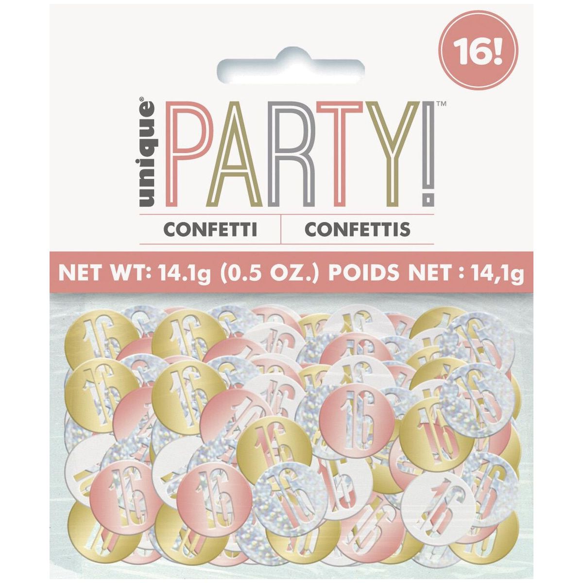 16th Confetti - Rose Gold - Dollars and Sense