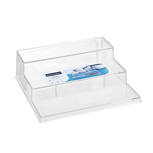 Crystal 3 Tier Shelf Organiser 26x23.5x8.5cm