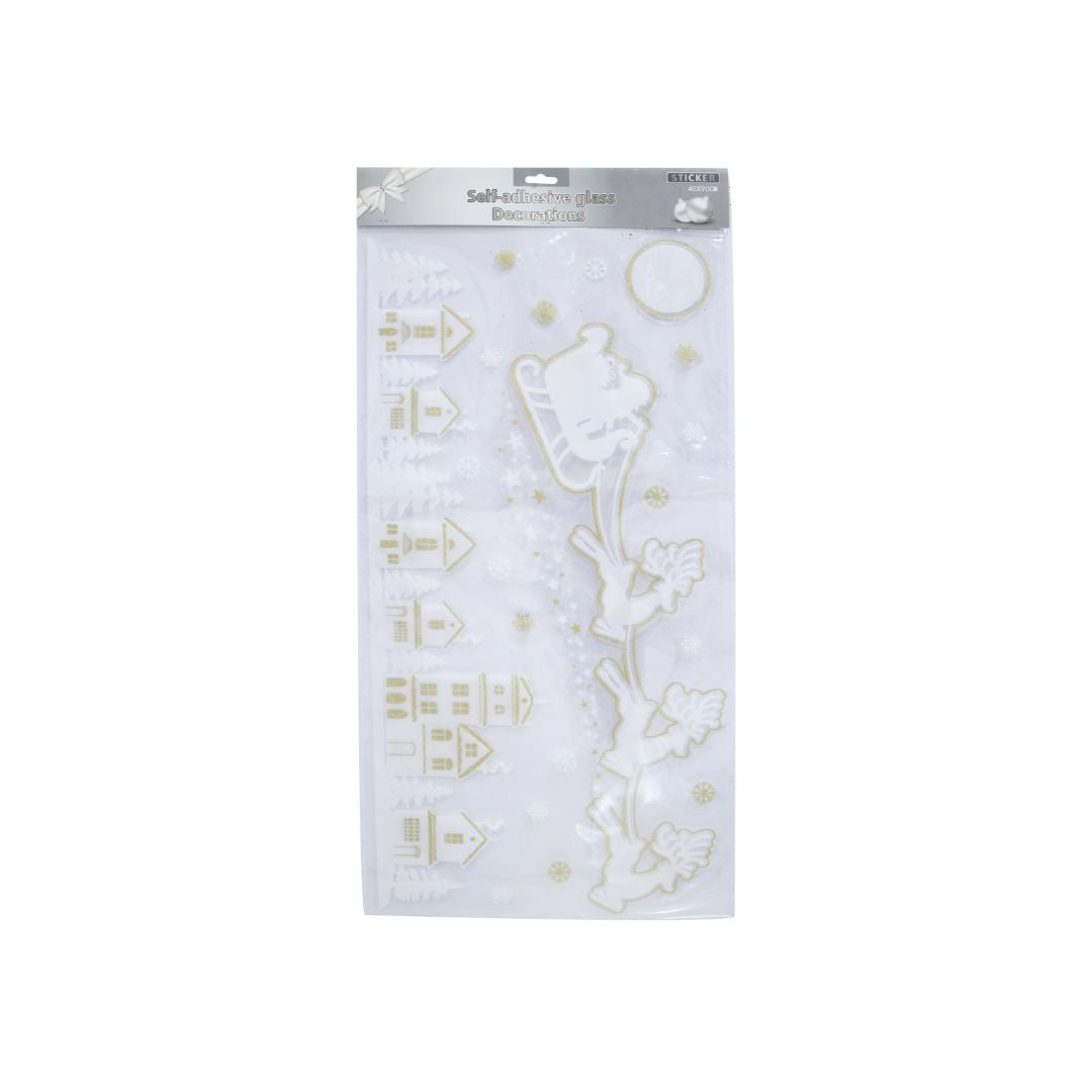 Giant Christmas Window Decal Sheet Asst - Dollars and Sense