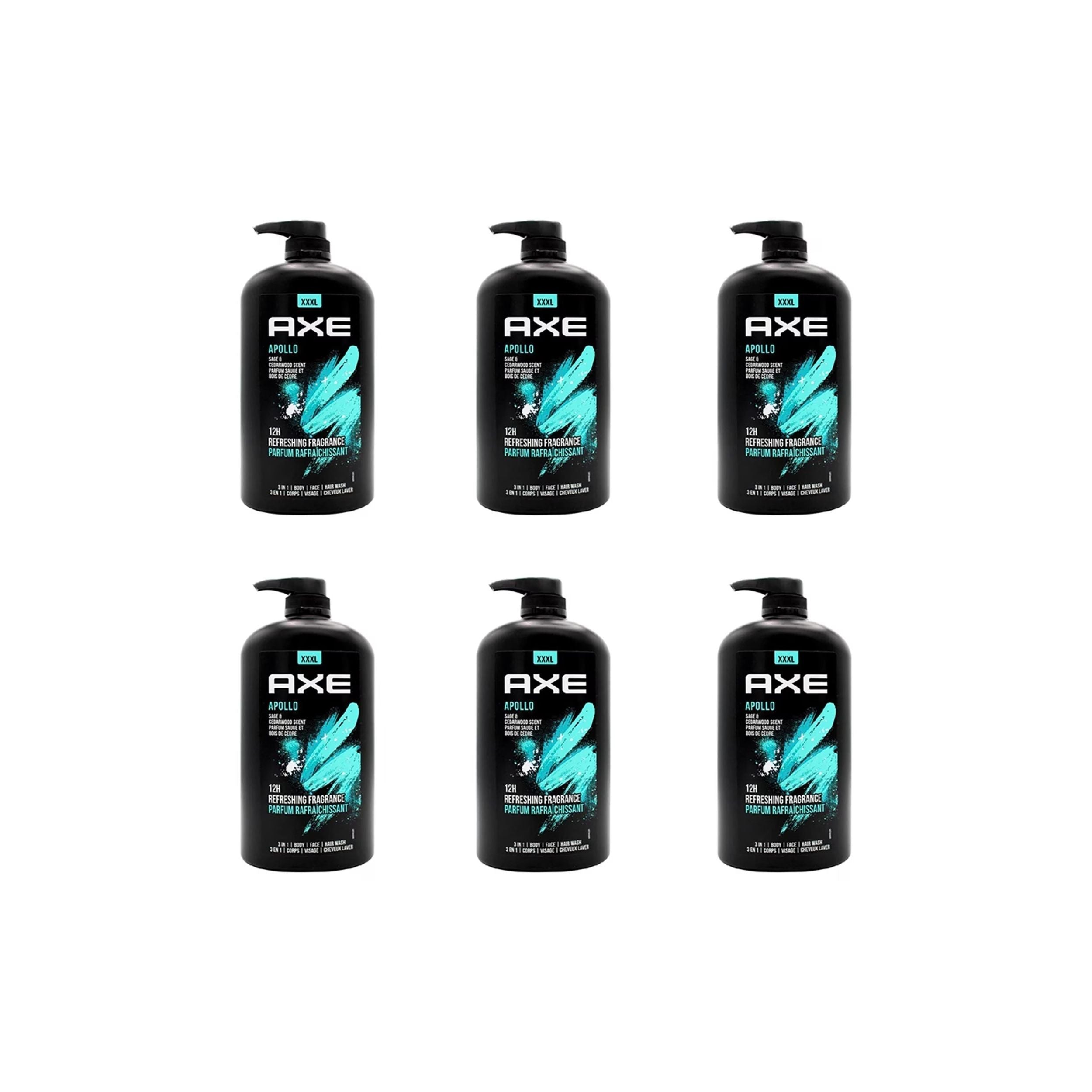 Axe 1L 3 In 1 Body Face Hair Wash Apollo