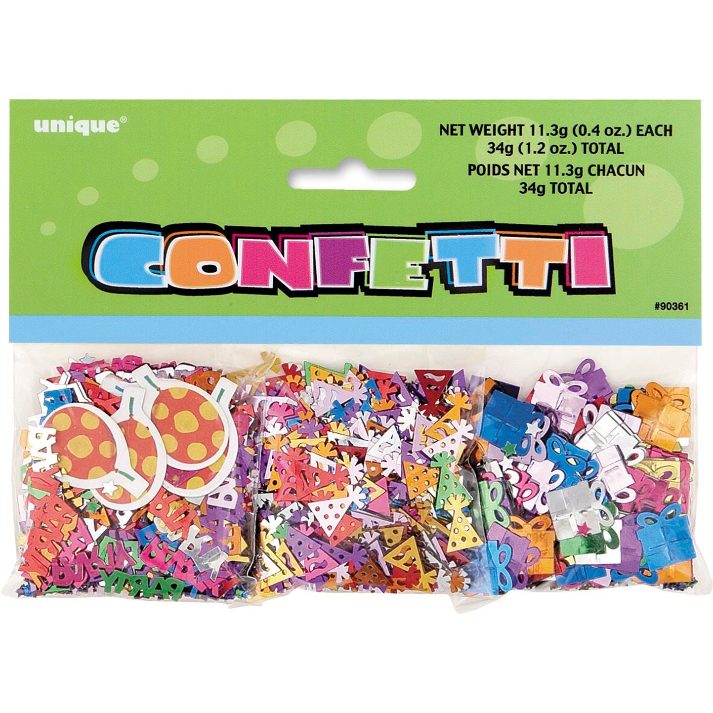 Birthday Confetti - Multi Coloured SKU 90361 - Dollars and Sense