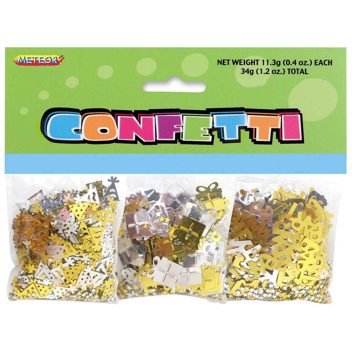 Birthday Confetti - Gold & Silver - Dollars and Sense