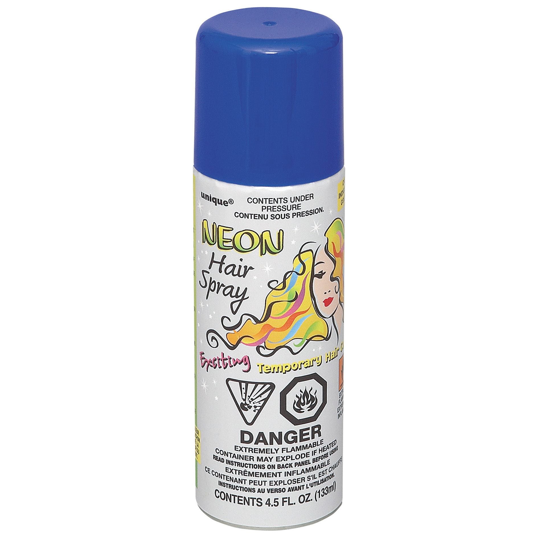 Neon Hair Spray - Blue - Dollars and Sense