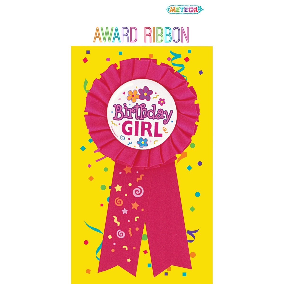 Award Ribbon - Birthday Girl SKU 90600 - Dollars and Sense
