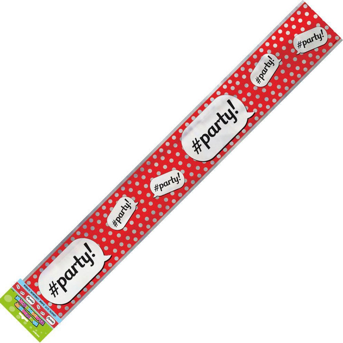 #Party! Dot Foil Banner - Red - Dollars and Sense