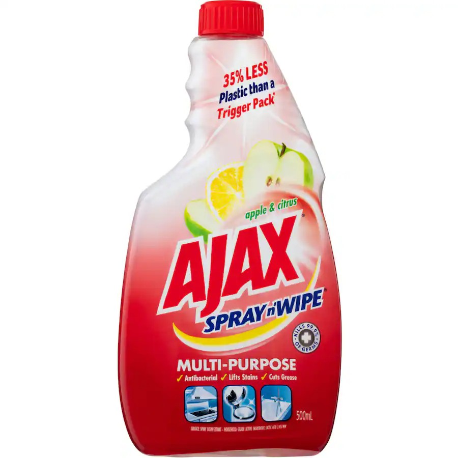 Ajax 500ml Spray N Wipe Multipurpose