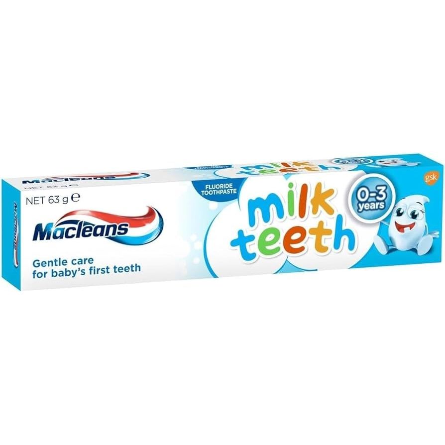 Macleans 63G Toothpaste Milk Teeth 0-3
