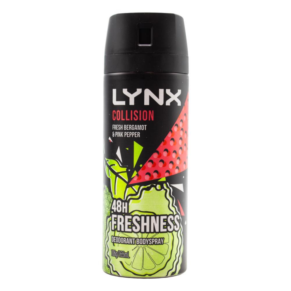 Lynx Men Deodorant Collision Fresh Bergamot Pink Pepper