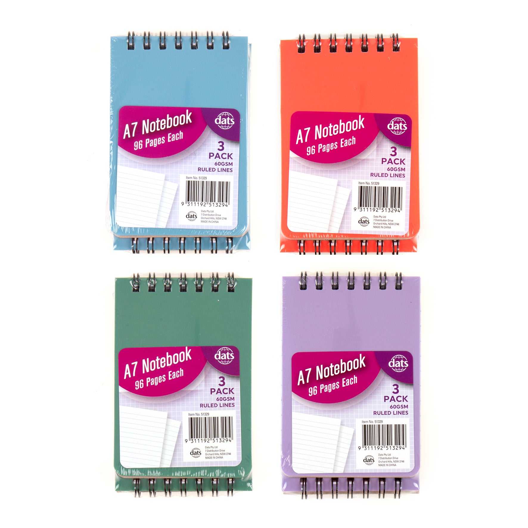 Pocket Notebook - Assorted Colours