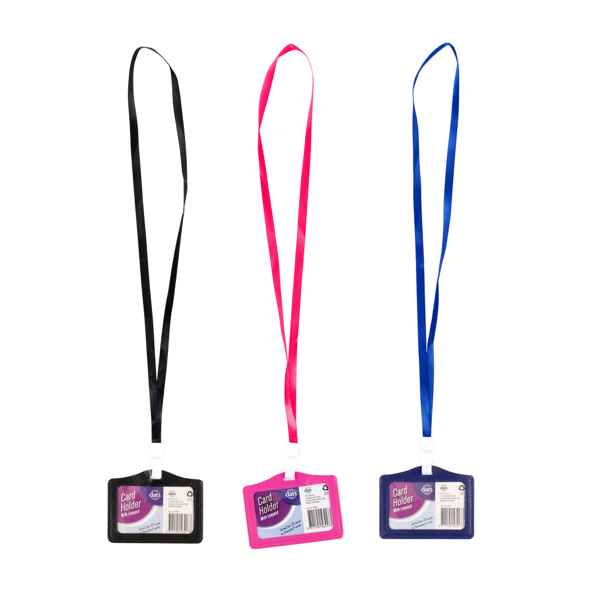 Card Holder ID with Lanyard - Soft Horizontal