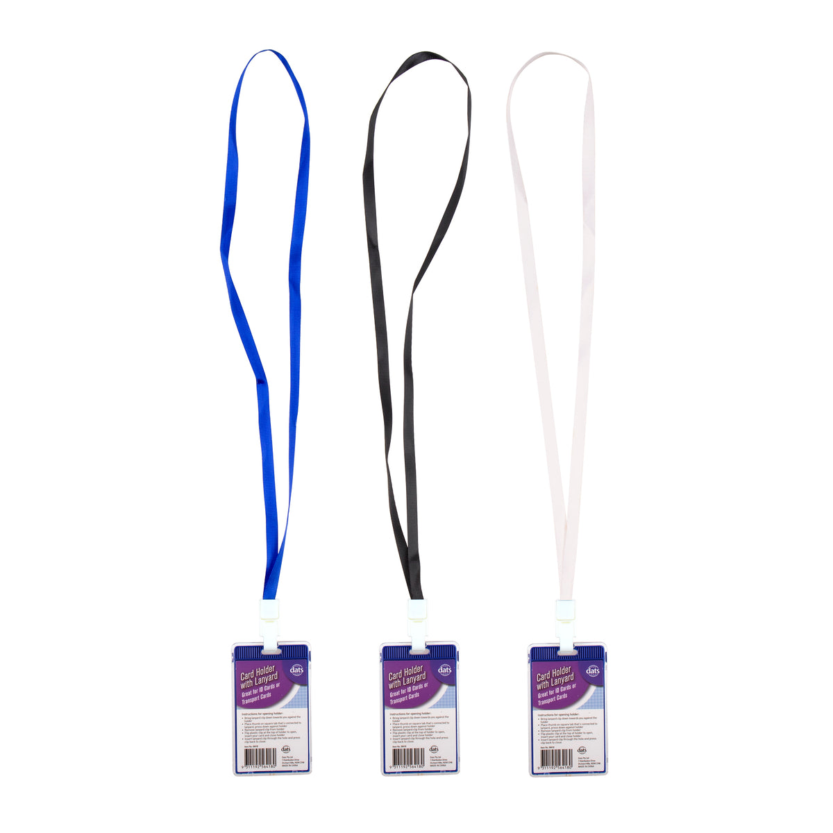 Card Holder ID with Lanyard - Hard Vertical