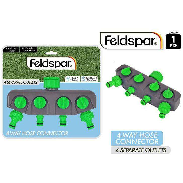 Plastic 4 Way Hose Connector - Dollars and Sense