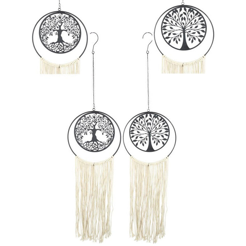 Metal Macram̩ Tree of Life D̩cor Hanger Spinner - Dollars and Sense