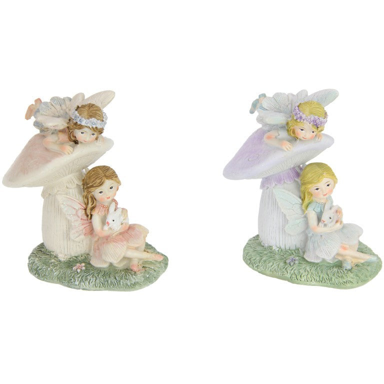 Fairy Friends Playing on Mushroom - Dollars and Sense