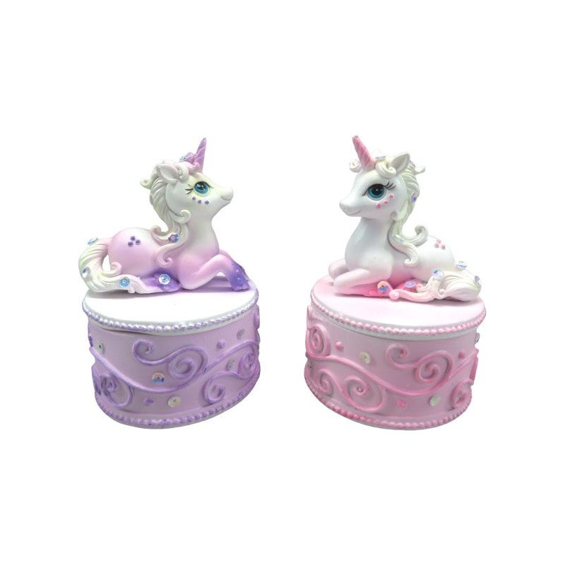 Jewelled Unicorn Pin Box - Dollars and Sense