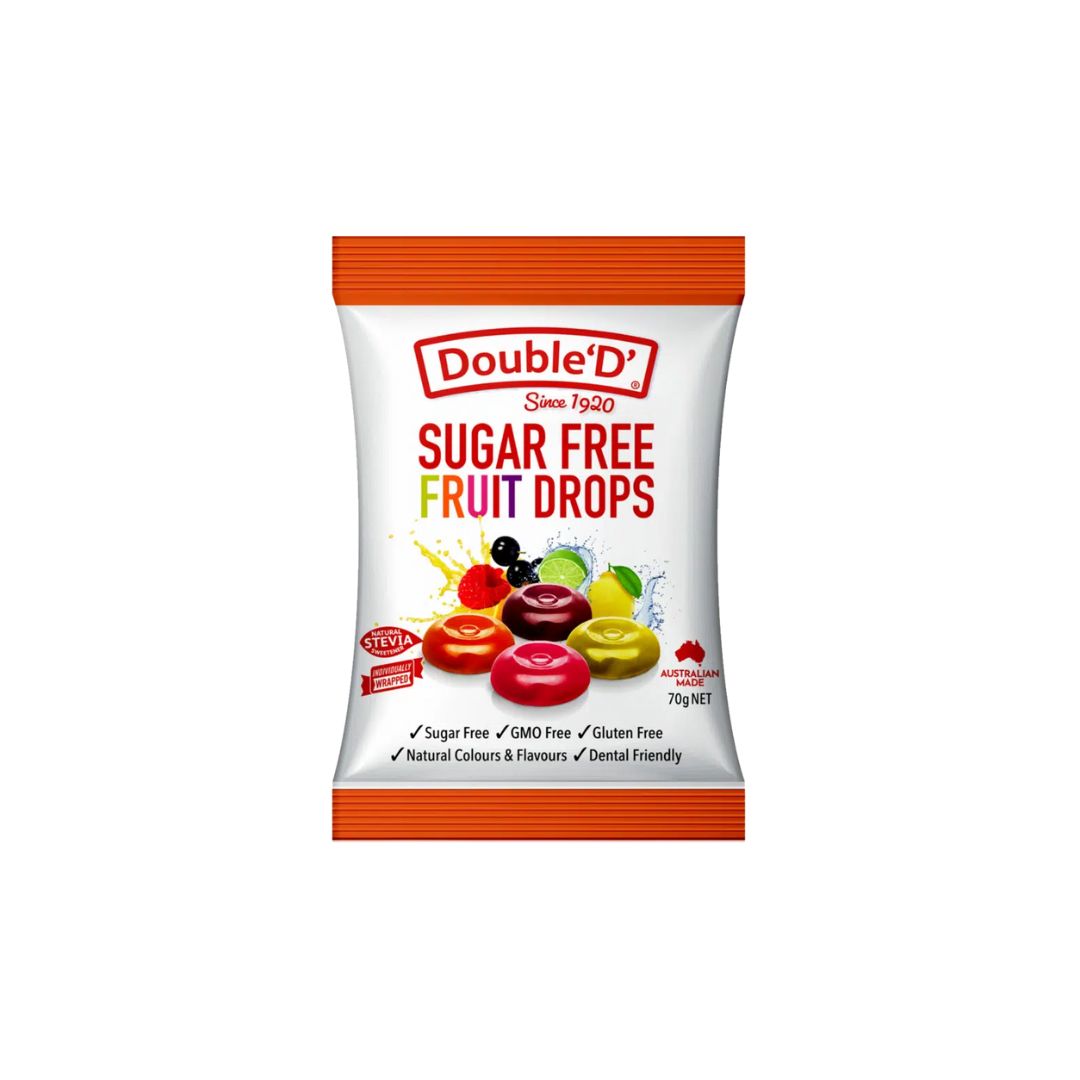DoubleD S/Free Fruit Drops 70g